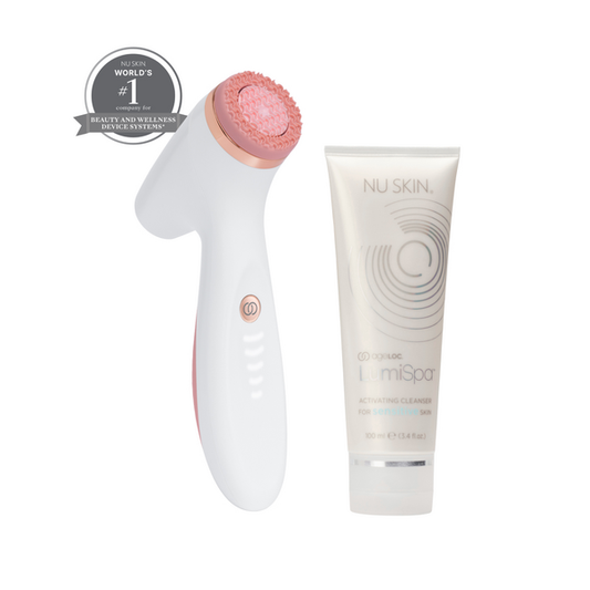 ageLOC LumiSpa iO Rose Gold Cleansing Kit – zu Unreinheiten neigende Haut