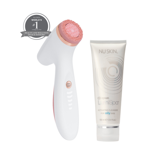 ageLOC LumiSpa iO Rose Gold Cleansing Kit – fettige Haut